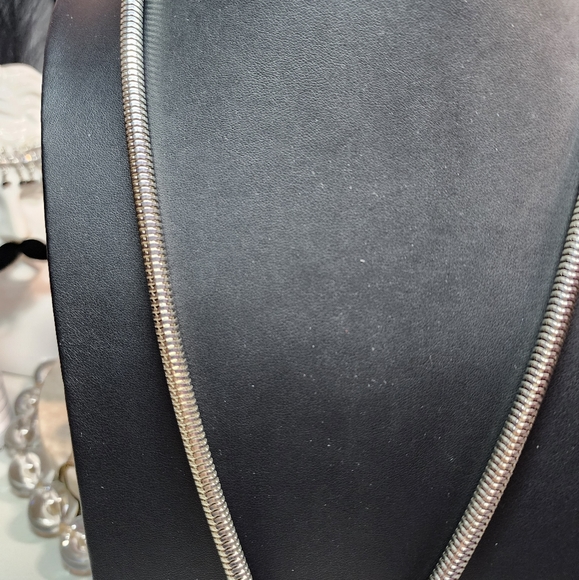 Silver Tone Tickle Tassel Necklace - Picture 3 of 4